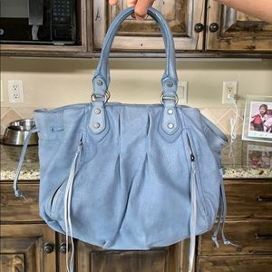 Leather Botkier Bag Purse in Gorgeous Washed Blue